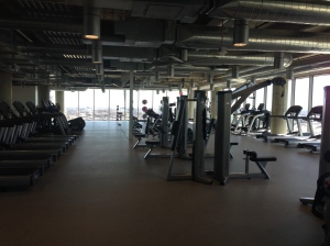 This is one section of the gym.